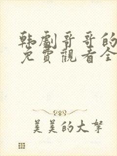 韩剧哥哥的老婆免费观看全集高清