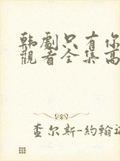 韩剧只有你在线观看全集高清