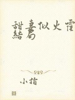 甜妻似火霍爷大结局