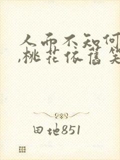 人面不知何处去,桃花依旧笑春风…