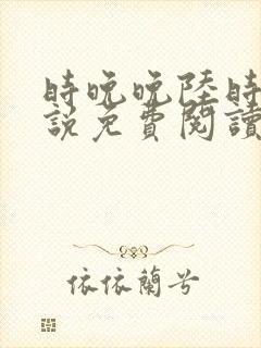 时晚晚陆时显小说免费阅读最新章节