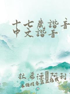 十七岁谐音歌词中文谐音