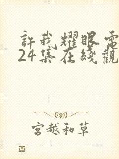 许我耀眼电视剧24集在线观看