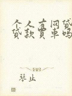 个人有网贷可以贷款买车吗