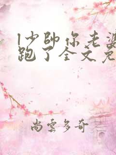 l少帅你老婆又跑了全文免费阅读