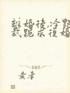 离婚后,冷艳总裁跪求复婚免费在线阅读