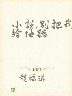 小说,别把我说给他听