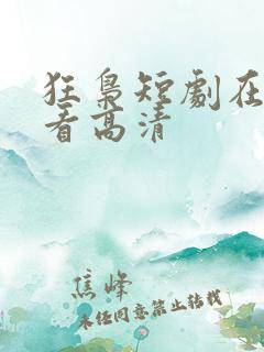 狂枭短剧在线观看高清