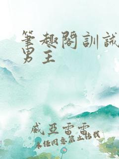 笔趣阁训诫文双男主