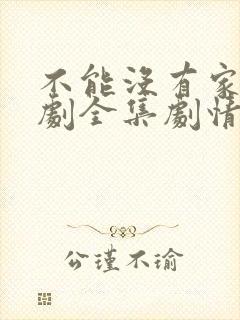 不能没有家电视剧全集剧情