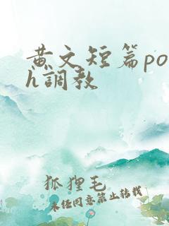 黄文短篇po高h调教