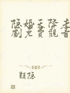 隐婚天降老公短剧免费观看全集