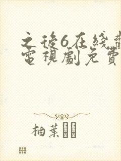 之后6在线观看电视剧免费高清