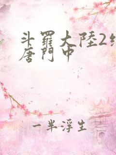 斗罗大陆2绝世唐门中