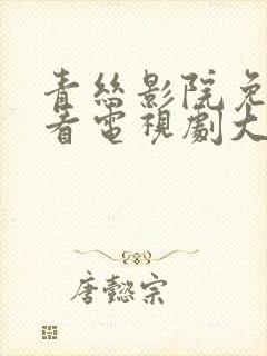 青丝影院免费观看电视剧大全