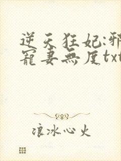 逆天狂妃:邪王宠妻无度txt