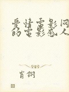 爱情电影网好看的电影感人