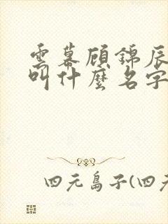 云幕顾锦辰小说叫什么名字