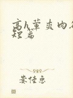 高h荤爽肉欲文短篇