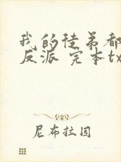 我的徒弟都是大反派 完本txt