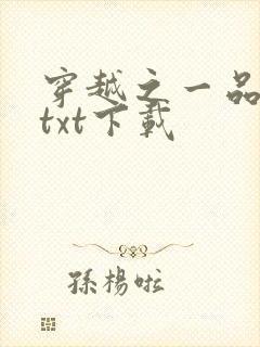 穿越之一品仙夫txt下载