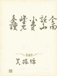 秦峰小说全文阅读免费山南县