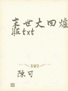 末世大回炉精校版txt
