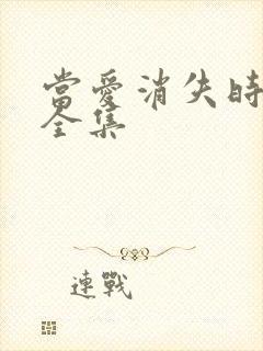 当爱消失时短剧全集