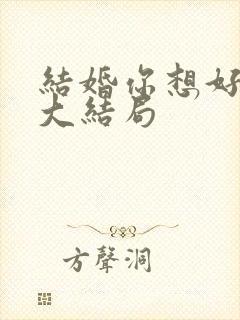 结婚你想好了么大结局