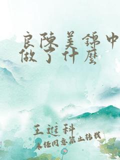 良陈美锦中陈义做了什么