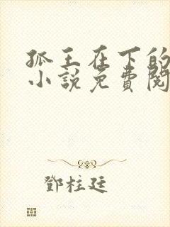 孤王在下的原著小说免费阅读