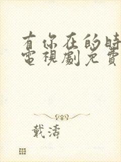 有你在的时光里电视剧免费观看