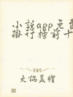 小说app免费排行榜前十名