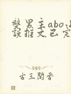 双男主abo小说推文已完结