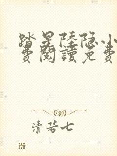 踏星陆隐小说免费阅读免费