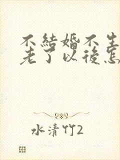 不结婚不生孩子老了以后怎么办