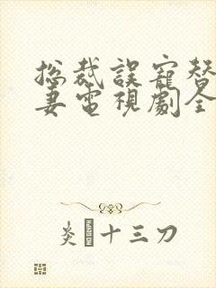 总裁误宠替身甜妻电视剧全集