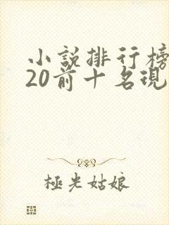 小说排行榜2020前十名现代言情