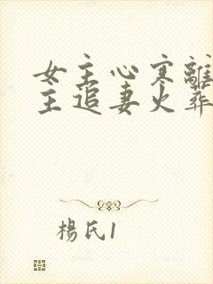 女主心寒离开男主追妻火葬场古言