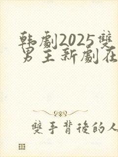 韩剧2025双男主新剧在线观看