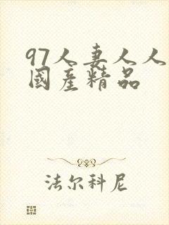 97人妻人人妻国产精品