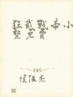 狂武战帝小说完整免费