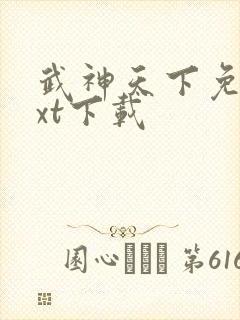 武神天下免费txt下载