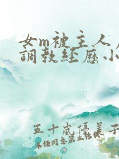 女m被主人虐玩调教经历小说