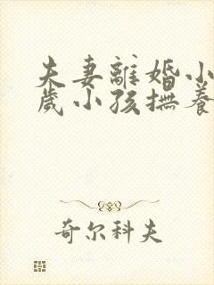 夫妻离婚小孩2岁小孩抚养权归谁