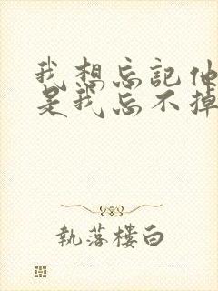 我想忘记他,可是我忘不掉怎么办?