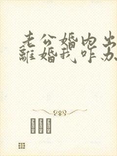 老公婚内出轨提离婚我咋办