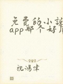 免费的小说阅读app哪个好用