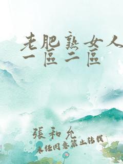 老肥熟女人久久一区二区