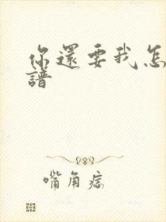 你还要我怎样歌谱